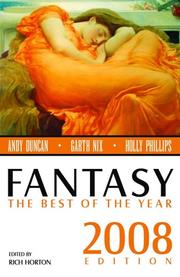Cover of: Fantasy: The Best of the Year, 2008 Edition by Rich Horton