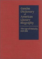 Concise dictionary of American literary biography : supplement