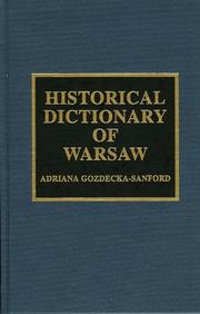 Historical dictionary of Warsaw