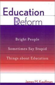 Cover of: Education Deform by James M. Kauffman