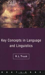 Cover of: Key concepts in language and linguistics