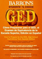 Cover of: Barron's GED: cómo prepararse para el GED, el examen de equivalencia de la escuela superior, edición en español