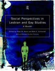 Cover of: Social Perspectives in Lesbian and Gay Studies: A Reader