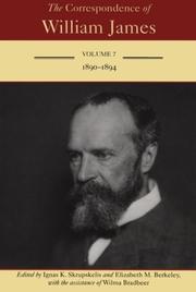 Cover of: The Correspondence of William James | William James