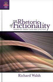 Cover of: The Rhetoric of Fictionality: Narrative Theory and the Idea of Fiction (THEORY INTERPRETATION NARRATIV)