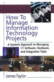 Cover of: How to Manage Information-Technology Projects