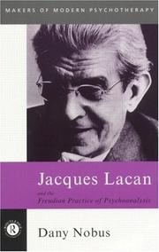 Cover of: Jacques Lacan and the Freudian practice of psychoanalysis