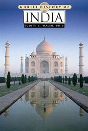 Cover of: A brief history of India by Judith E. Walsh