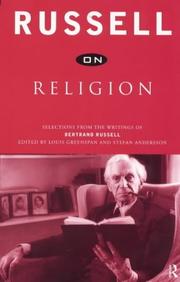 Cover of: Russell on Religion: Selections from the Writings of Bertrand Russell (Russell on... Series)
