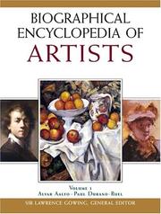 Cover of: Biographical encyclopedia of artists