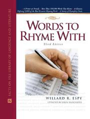 Cover of: Words to rhyme with by Willard R. Espy