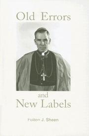 Cover of: Old errors and new labels