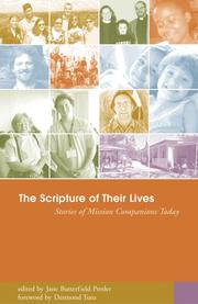 Cover of: The Scripture of Their Lives: Stories of Mission Companions Today