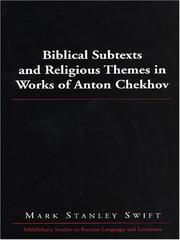 Cover of: Biblical subtexts and religious themes in works of Anton Chekhov