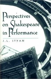 Cover of: Perspectives on Shakespeare in performance
