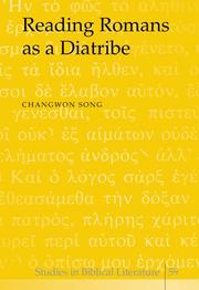 Cover of: Reading Romans As a Diatribe (Studies in Biblical Literature, 59)