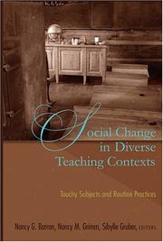 Cover of: Social Change in Diverse Teaching Contexts: Touchy Subjects And Routine Practices (Counterpoints: Studies in the Postmodern Theory of Education)