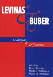 Cover of: Levinas and Buber: Dialogue and Difference