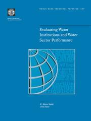 Evaluating water institutions and water sector performance