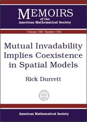 Cover of: Mutual Invadability Implies Coexistence in Spatial Models