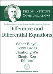 Cover of: Difference And Differential Equations (Fields Institute Communications, V. 42)