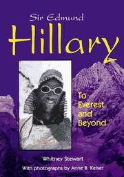 Cover of: Sir Edmund Hillary: to Everest and beyond