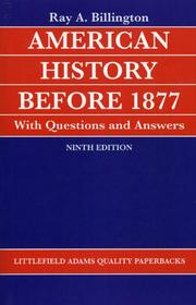 Cover of: American History before 1877 with Questions and Answers (Helix Book)