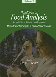 Handbook of food analysis