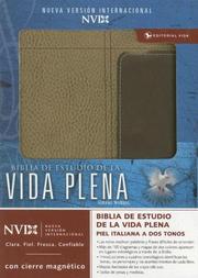 Cover of: Biblia de estudio vida plena / Total Life Study Bible: Nueva Internacional Version, Dos Tonos Italiano, Tamano Personal / New International Version, Italian Duo-tone, Personal Size