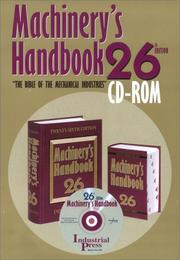 Cover of: Machinery's Handbook CD-ROM PDF Version (Machinery's Handbook (CD-ROM))