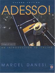 Cover of: Adesso!: An Introduction to Italian (with Audio CD)