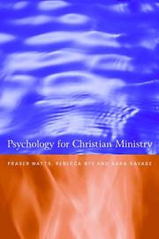 Cover of: Psychology for the Christian Ministry