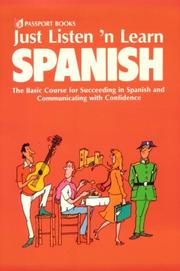Cover of: Just Listen and Learn Spanish: For Beginners