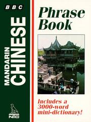 Bbc Mandarin Chinese Phrase Book by Kan Qian