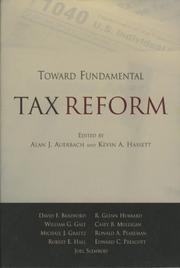 Cover of: Toward Fundamental Tax Reform