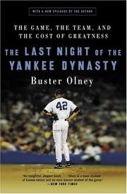 The Last Night of the Yankee Dynasty by Buster Olney