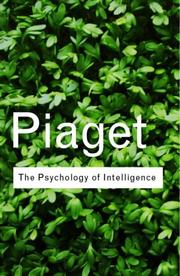 Cover of: The psychology of intelligence by Jean Piaget