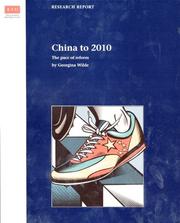 China to 2010 : the pace of reform