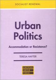 Cover of: Urban Politics: Accommodation or Resistance (Socialist Renewal)