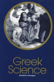 Cover of: Greek Science: Its Meaning to Us