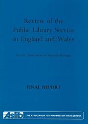 Review of the public library service in England and Wales for the Department of National Heritage : final report