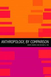 Anthropology, by comparison