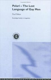 Cover of: Polari-- the lost language of gay men