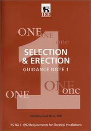 Guidance note 1. Selection & erection (including amd no. 2 : 1997)