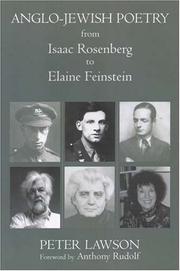 Cover of: Anglo-Jewish Poetry From Isaac Rosenberg To Elaine Finestein