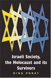 Cover of: Israeli Society, the Holocaust and Its Survivors