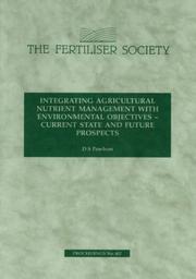 Integrating agricultural nutrient management with environmental objectives : current state and future prospects