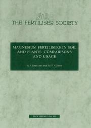 Magnesium fertilisers in soil and plants : comparisons and usage