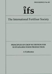 Principles of crop nutrition for sustainable food production