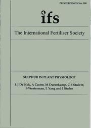 Sulphur in plant physiology